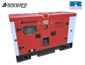 Дизельный генератор 15 кВт Ricardo в шумозащитном кожухе АД-15С-Т400-1РКМ19