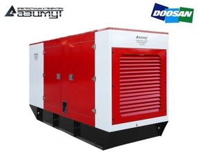 Дизельный генератор 250 кВт Doosan в кожухе, АД-250С-Т400-1РКМ17