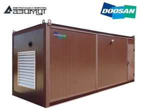 Дизель генератор АД-500С-Т400-1РНМ17 Doosan мощностью 500 кВт в контейнере