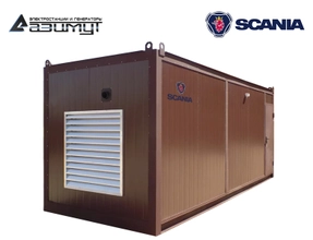 Дизель генератор АД-500С-Т400-1РНМ22 Scania мощностью 500 кВт в контейнере