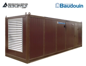 Дизель генератор АД-720С-Т400-1РНМ9 Baudouin Moteurs мощностью 720 кВт в контейнере