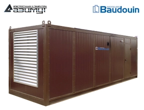 Дизель генератор АД-800С-Т400-1РНМ9 Baudouin Moteurs мощностью 800 кВт в контейнере
