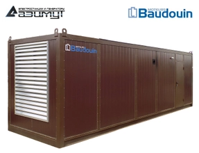 Дизель генератор АД-800С-Т400-2РНМ9 Baudouin Moteurs мощностью 800 кВт в контейнере с автозапуском (АВР)