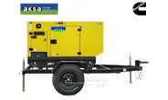 Передвижная дизельная электростанция 30 кВт AKSA APD43C на шасси с АВР