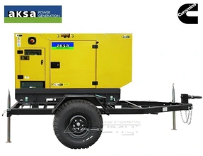 Передвижная дизельная электростанция 30 кВт AKSA APD43C на шасси