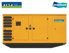 Дизельный генератор AKSA AD410 - Doosan в кожухе