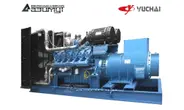 Дизельный генератор АД-1400С-Т400-1РМ26 Yuchai мощностью 1400 кВт открытого исполнения