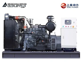 Дизельный генератор АД-200С-Т400-1РМ5 SDEC мощностью 200 кВт (380 В) открытого исполнения