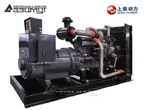 Дизельный генератор АД-300С-Т400-2РМ5 SDEC мощностью 300 кВт (380 В) открытого исполнения с автозапуском (АВР)