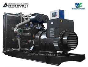 Дизельный генератор АД-400С-Т400-1РМ16 Shangyan мощностью 400 кВт открытого исполнения