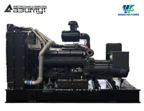 Дизельный генератор АД-450С-Т400-1РМ16 Shangyan мощностью 450 кВт открытого исполнения