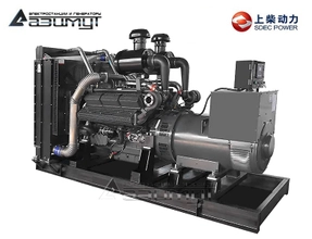 Дизельный генератор АД-450С-Т400-2РМ5 SDEC мощностью 450 кВт (380 В) открытого исполнения с автозапуском (АВР)