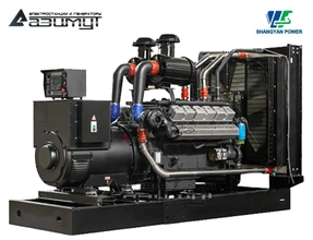 Дизельный генератор АД-550С-Т400-1РМ16 Shangyan мощностью 550 кВт открытого исполнения