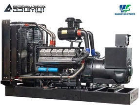 Дизельный генератор АД-550С-Т400-2РМ16 Shangyan мощностью 550 кВт открытого исполнения с автозапуском (АВР)