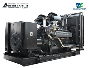 Дизельный генератор АД-700С-Т400-2РМ16 Shangyan мощностью 700 кВт открытого исполнения с автозапуском (АВР)