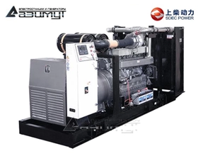 Дизельный генератор АД-700С-Т400-2РМ5 SDEC мощностью 700 кВт (380 В) открытого исполнения с автозапуском (АВР)