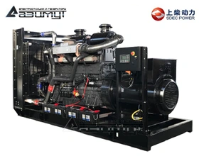 Дизельный генератор АД-800С-Т400-1РМ5 SDEC мощностью 800 кВт (380 В) открытого исполнения