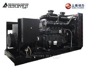 Дизельный генератор АД-800С-Т400-2РМ5 SDEC мощностью 800 кВт (380 В) открытого исполнения с автозапуском (АВР)