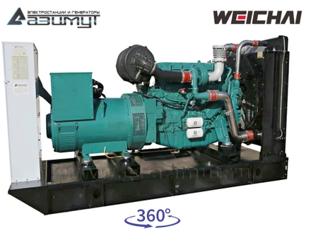 Дизельный генератор 300 кВт Вейчай (Вейхай) АД-300С-Т400-1РМ7
