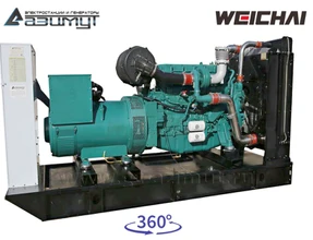 Дизельный генератор 300 кВт Вейчай (Вейхай) АД-300С-Т400-1РМ7
