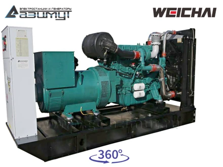 Дизельный генератор 300кВт Weichai АД300С-Т400-1РМ7