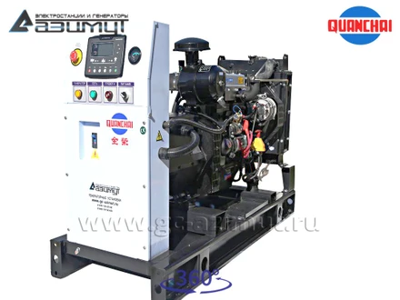 Трехфазный дизельный генератор 8 кВт (380 В) с автозапуском <br>Quanchai АД-8С-Т400-2РM5