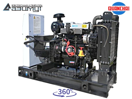 Трехфазный дизельный генератор 10 кВт (380 В) серии «Проф» Quanchai <br>АД-10С-Т400-1РM5 (1500 об/мин)