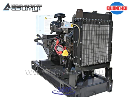 Трехфазный дизельный генератор 10 кВт (380 В) с автозапуском серии «Проф» Quanchai <br>АД-10С-Т400-2РM5 (1500 об/мин)