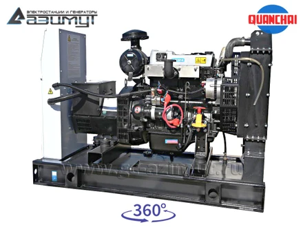 Трехфазный дизельный генератор 10 кВт (380 В) с автозапуском серии «Проф» Quanchai <br>АД-10С-Т400-2РM5 (1500 об/мин)
