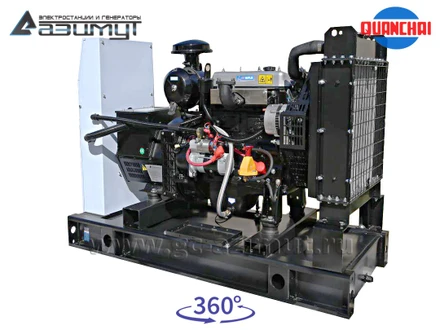 Однофазный дизельный генератор 10 кВт (220 В) серии «Проф» Quanchai <br>АД-10С-230-1РM5 (1500 об/мин)