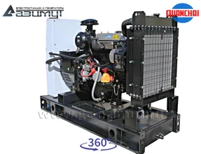 Однофазный дизельный генератор 10 кВт (220 В) с автозапуском серии «Проф» Quanchai АД-10С-230-2РM5