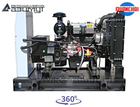 Однофазный дизельный генератор 10 кВт (220 В) с автозапуском серии «Проф» Quanchai АД-10С-230-2РM5