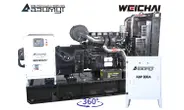 Дизельный генератор 400 кВт Weichai открытый на раме с автозапуском (АВР)